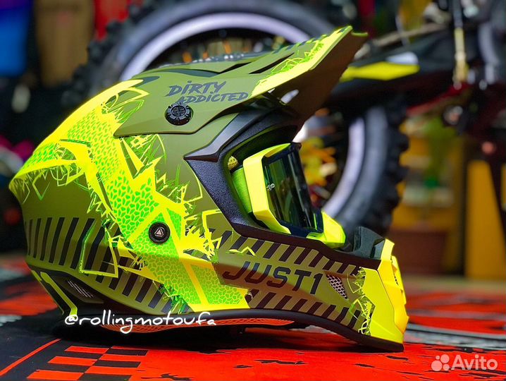 Шлем кроссовый Just1 J38 цветной