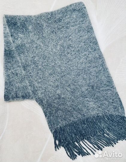 Длинный пуховый шарф