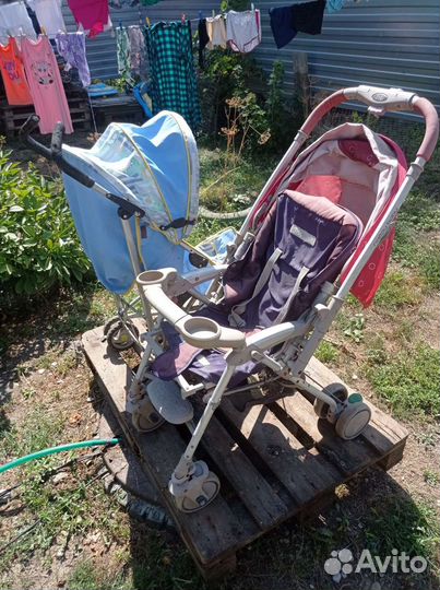 Прогулочная коляска трость бу