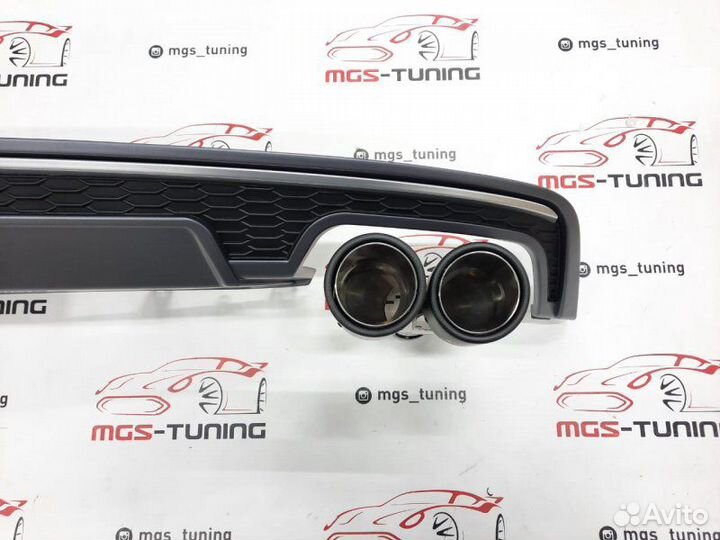 Диффузор + Akrapovic в стиле S7 A7 14-17