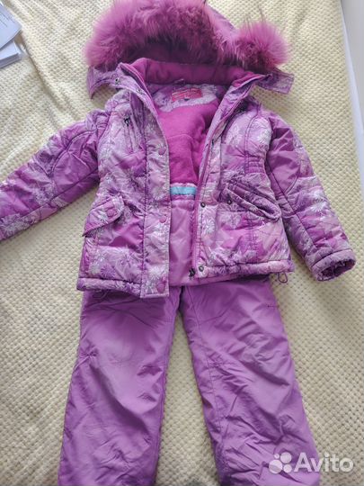 Зимний костюм для девочки 116