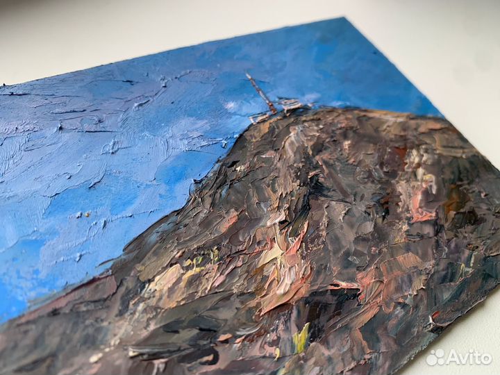 Картина гора Машук Пятигорск 9*13 см