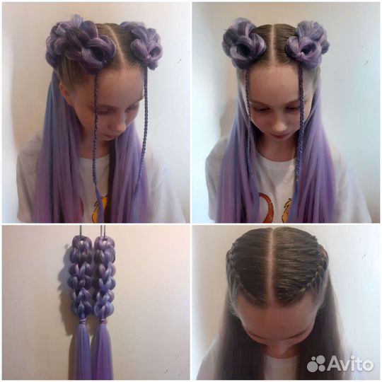 Съёмные 3Dкосы в хвосты