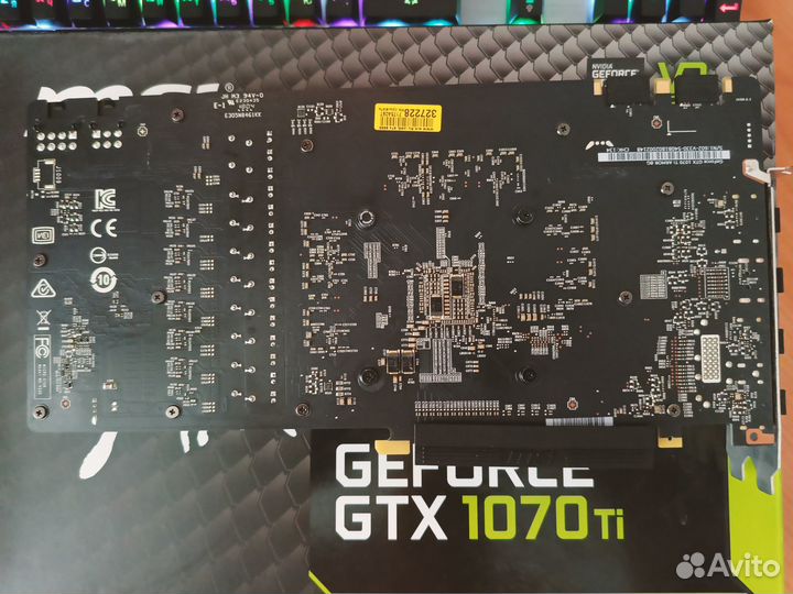 Видеокарта gtx 1070 ti 8gb