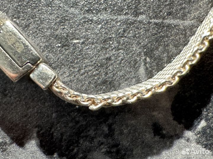 Серебряный браслет pandora с клипсой