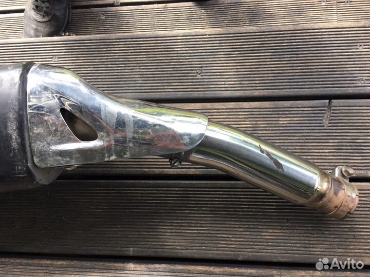 Оригинальный глушитель на Suzuki Hayabusa