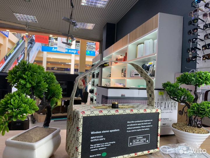 Колонка wooden case speaker (новая, гарантия)