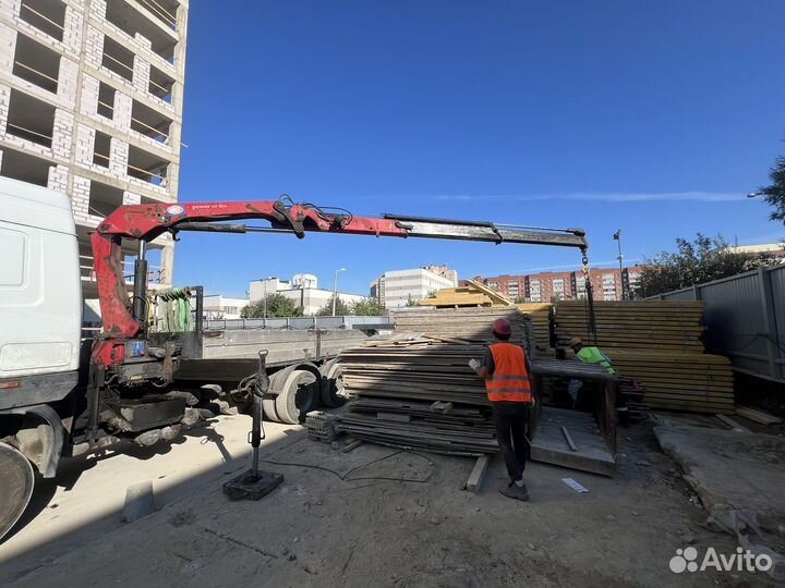 Аренда и услуги манипулятора, стрела 6 т, 8 м, борт 12 т, 7.5 м