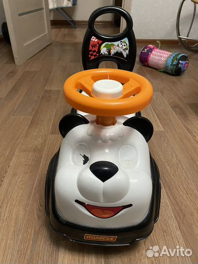 Машинка-каталка панда
