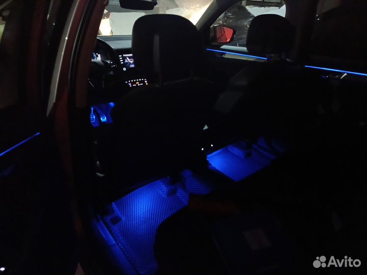 Комплект RGB подсветки пространства ног Skoda, VW