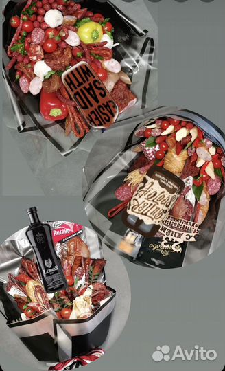 Мужские съедобные букеты