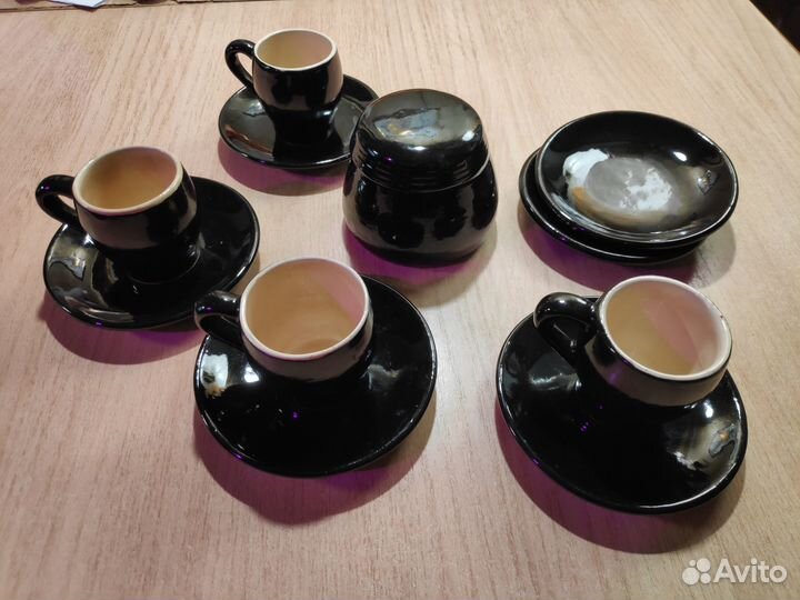 Авторский керамический кофейный сервиз