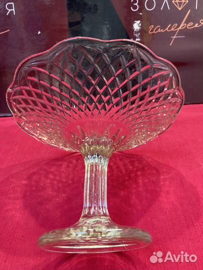 Ваза для фруктов конфетница стекло 2