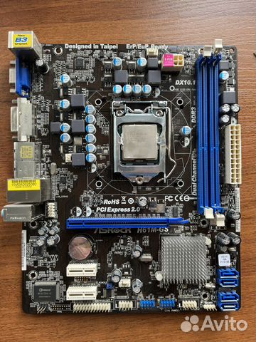 Материнская плата asrock h61m-gs купить в Москве | Электроника | Авито
