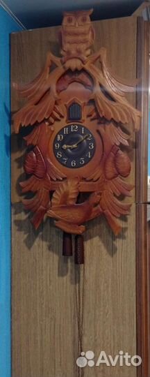 Часы Маяк, настенные с кукушкой, боем и гирями