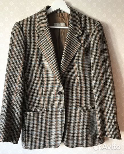 Пиджак Aquascutum твид шерсть винтаж S