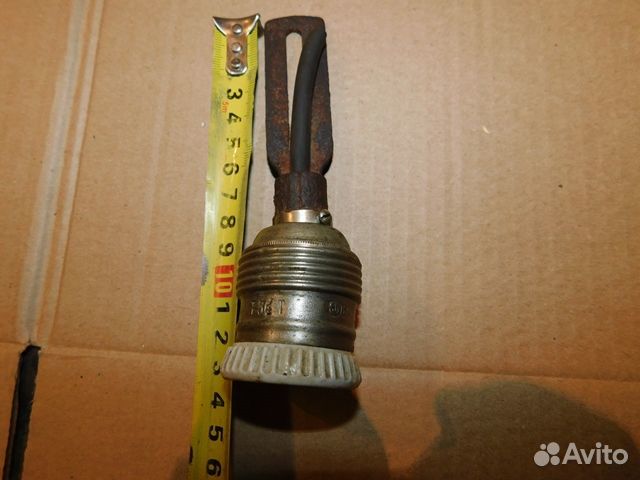 Старинный,фарфоровый электро-патрон СССР, клейма