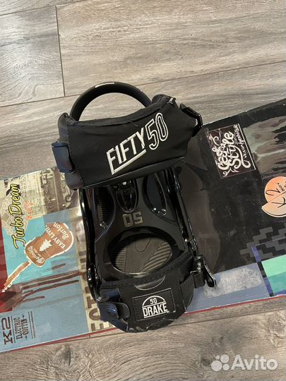 Комплект сноуборд ботинки крепления чехол