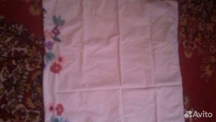 Наволочка вышитая СССР