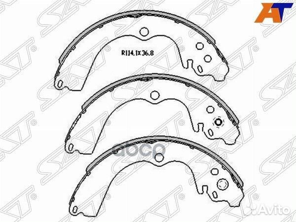 Колодки тормозные зад subaru forester SF/SG 97