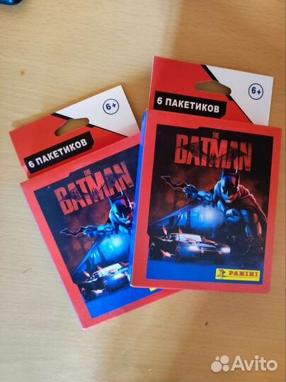 Наклейки panini бетман и марвел