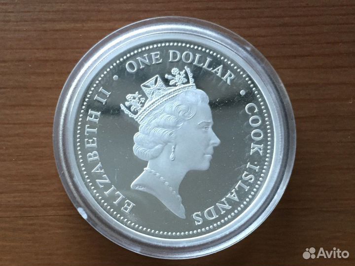 Монета 1 доллар 2004 australia'S first steam train