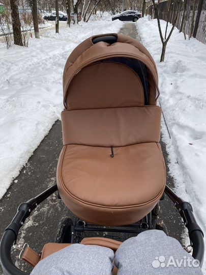 Коляска 2 в 1 эко кожа