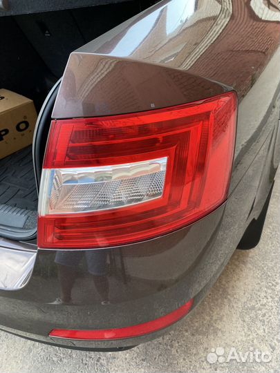 Задние фонари на skoda octavia a7