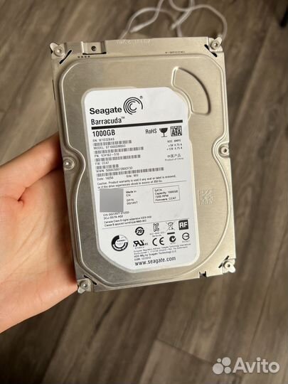 Жесткий диск Seagate barracuda 1тб рабочий