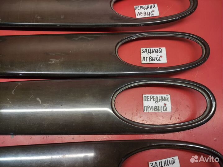 Накладка дерево на дверь Jaguar X308 Черный клён