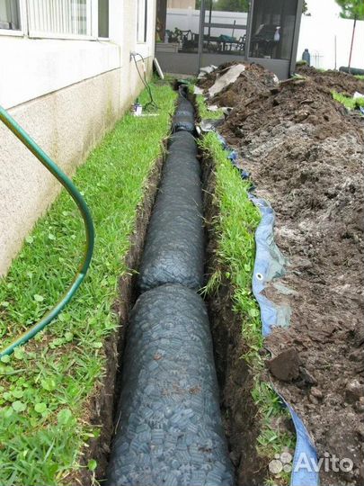 Дренаж осушение участков водоотведение