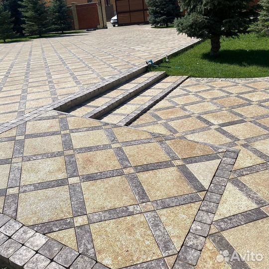 Тротуарная плитка Брусчатка Кевларобетон