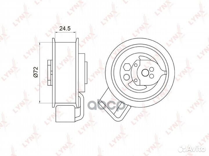 Ролик натяжной ремня грм PB1009 lynxauto