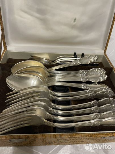 Набор столовых приборов СССР. Мельхиор