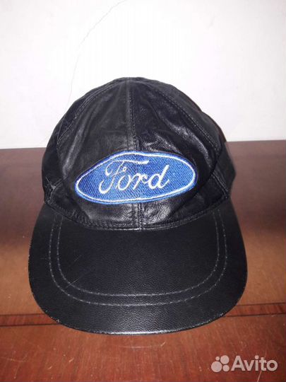 Бейсболка кожаная мужская