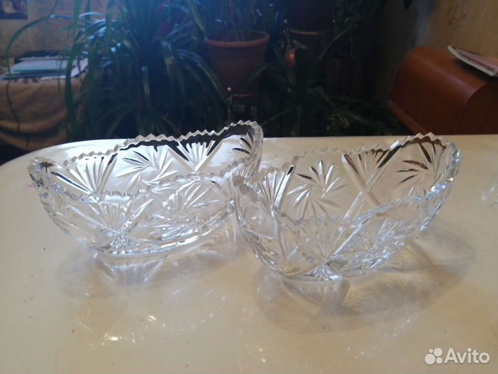 Хрустальные салатники СССР