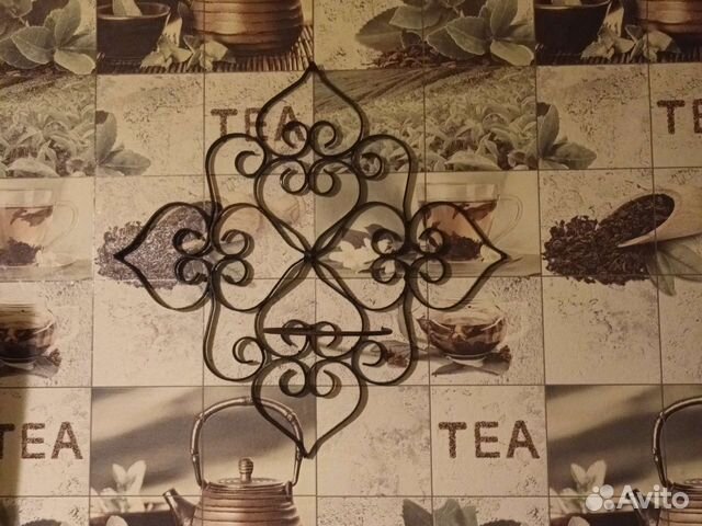 Подставка под цветы металлическая узор