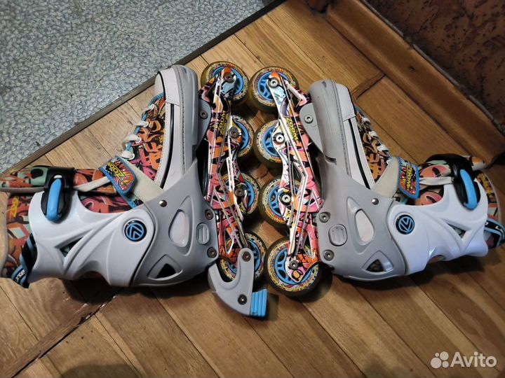 Ролики раздвижные. Размер 40-43