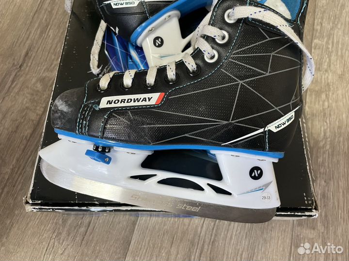 Коньки хоккнйные детские nordway 29-32
