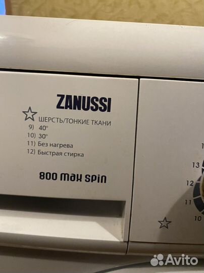 Стиральная машина zanussi ZWS186W не рабочая