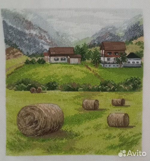 Вышитые картины без рамки