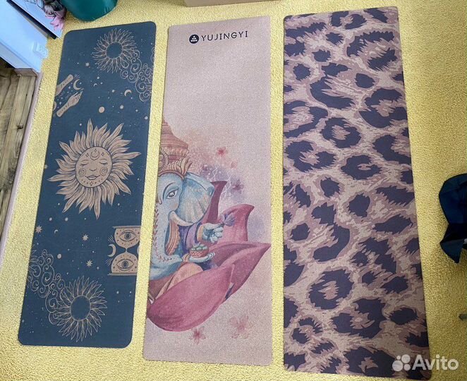 Коврик для йоги пробковый