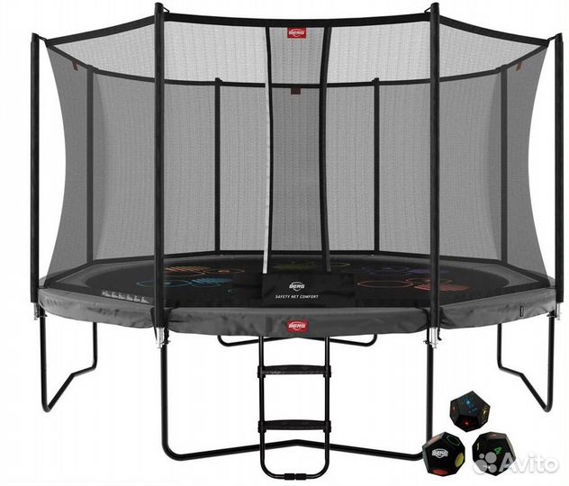 Батут Berg Champion Regular 430 Grey Levels с сетк