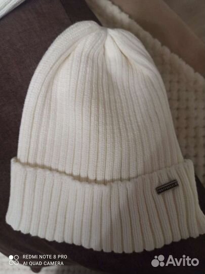 Шапка и шарф женская вязаная