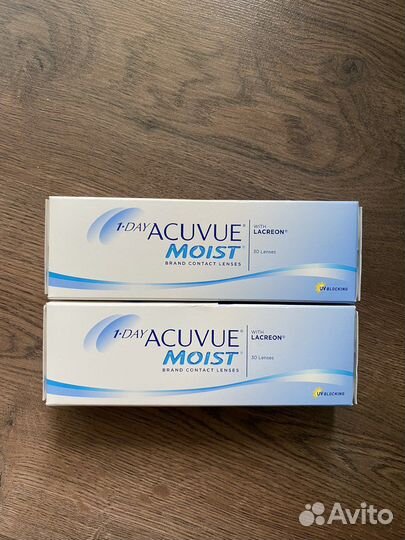 Линзы контактные Acuvue moist 1-Day (5,50)