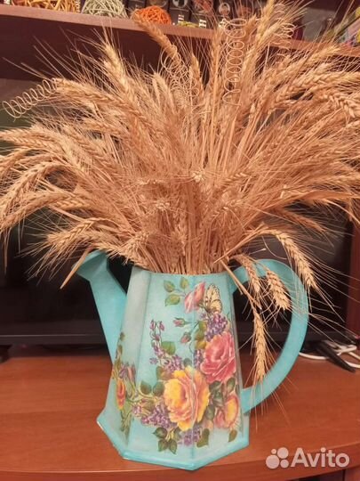 Ваза,лейка с букетом