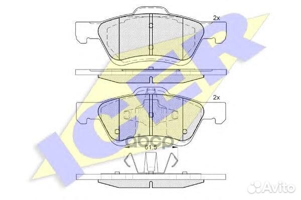 Колодки торм.диск. Maverick Tribute 182030 Icer
