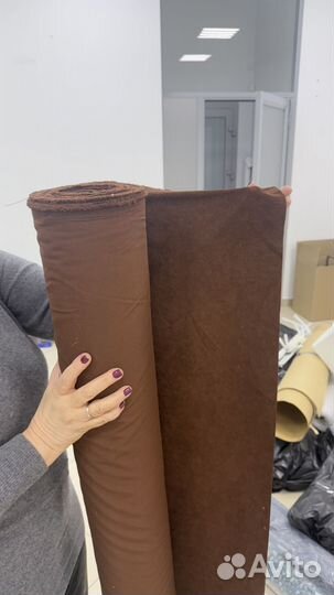 Ткань остатки - вельвет подкладочная трикотаж