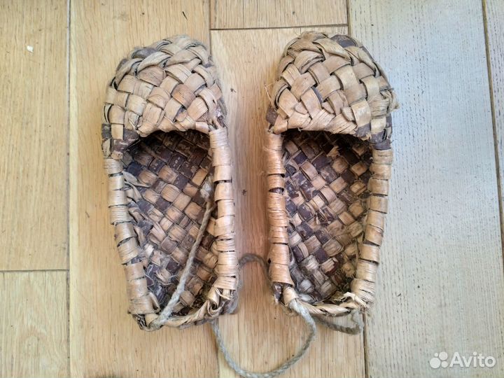 Лапти старинные в отличном состоянии