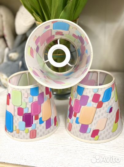 Плафоны для люстры текстильные